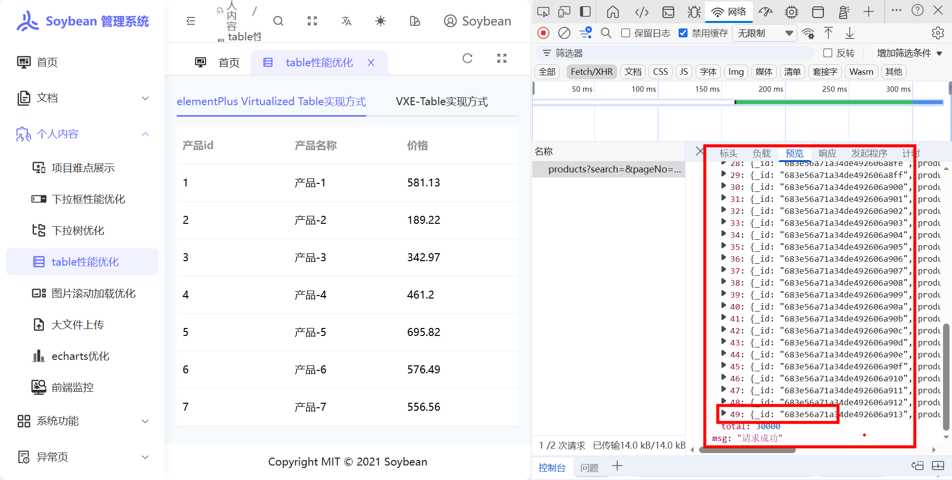 table优化效果图